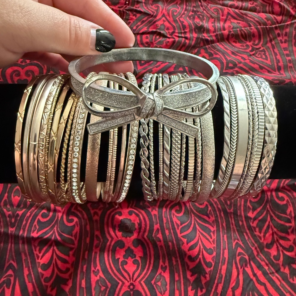 Torrid Faux Gold and Silver Bangles